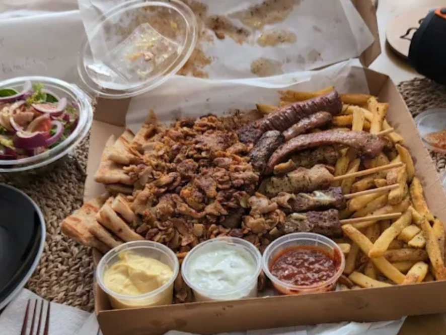 Gyro Hero Glasgow Mixed Grill With Fries